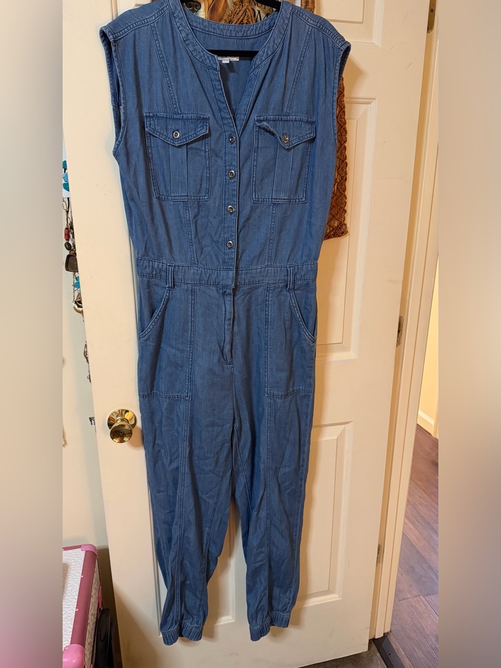sofia by sofia vergara Blue Denim Jumpsuit